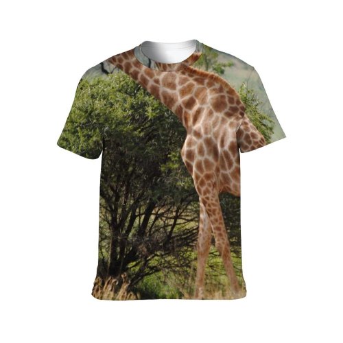 yanfind Adult Full Print T-shirts (men And Women) Affection Beauty Bonding Bush Calm Camelopardalis Care Caress Chordate Countryside Daylight Elongated