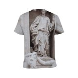 yanfind Adult Full Print T-shirts (men And Women) Aged Arched Architecture Art Attract Building Carve Column Construction Decor Design