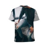 yanfind Adult Full Print T-shirts (men And Women) Alone Building Conceptual Daylight High Shot Side Stairs Wear Window