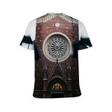 yanfind Adult Full Print T-shirts (men And Women) Aged Ancient Architecture Art Attract Basilica Belief Building Castle Catholic Church