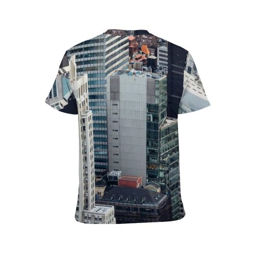 yanfind Adult Full Print T-shirts (men And Women) America Architecture Building Center City Cityscape Complex Construction Contemporary Creative Daytime