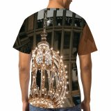 yanfind Adult Full Print T-shirts (men And Women) America Architecture Attract Brick Wall Building Ceiling Chandelier Classic Column Construction