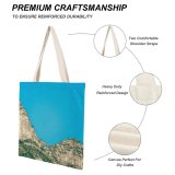 yanfind Great Martin Canvas Tote Bag Double Cliff Outdoors Ocean Love Monterrey Nuevo León Mexico Range Peak Sea white-style1 38×41cm