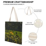 yanfind Great Martin Canvas Tote Bag Double Field Grassland Outdoors Countryside Farm Rural Meadow Plant Lahore Pakistan Jar Potted white-style1 38×41cm