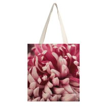 yanfind Great Martin Canvas Tote Bag Double Dahlia Plant Flower Petal Rose Texture Stock white-style1 38×41cm