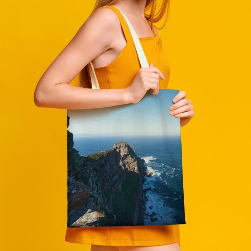 yanfind Great Martin Canvas Tote Bag Double Cliff Outdoors Promontory Ocean Sea Scenery Land Cape Good Coast Shoreline white-style1 38×41cm