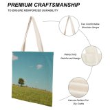 yanfind Great Martin Canvas Tote Bag Double Field Grassland Outdoors Grass Countryside Texas Landscape Tree Rural Plant Pasture Savanna white-style1 38×41cm