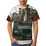 yanfind Adult Full Print T-shirts (men And Women) Aged Ancient Architecture Auto Belief Blurred Car City Daytime Direction District