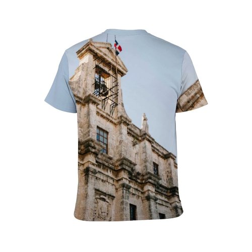 yanfind Adult Full Print T-shirts (men And Women) Aged Ancient Architecture Attract Authentic Sky Building Burial City Classic Column Construction