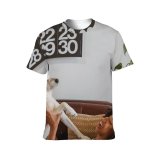 yanfind Adult Full Print T-shirts (men And Women) Adorable Apartment Home Bonding Calendar Carefree Cheerful Chill Couch Cozy Dog Enjoy