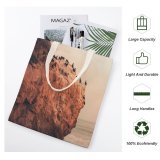 yanfind Great Martin Canvas Tote Bag Double Cliff Outdoors Birds Usa Moody Stone Texture Gradient white-style1 38×41cm
