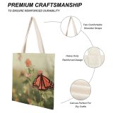 yanfind Great Martin Canvas Tote Bag Double Butterfly Invertebrate Insect Monarch white-style1 38×41cm