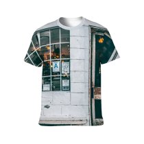 yanfind Adult Full Print T-shirts (men And Women) Aged Architecture Authentic Broken Building City Corrosion Damage Daylight Daytime Destruct