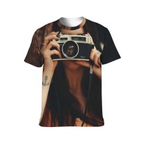 yanfind Adult Full Print T-shirts (men And Women) Anonymous Brunette Capture Casual Countryside Daylight Daytime Faceless Female Feminine Flora Forest