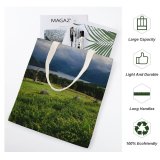 yanfind Great Martin Canvas Tote Bag Double Field Outdoors Grassland Gowbarrow Fell Uk Countryside Farm Rural Meadow Bench Furniture white-style1 38×41cm