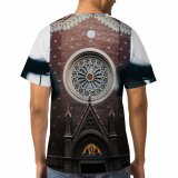 yanfind Adult Full Print T-shirts (men And Women) Aged Ancient Architecture Art Attract Basilica Belief Building Castle Catholic Church