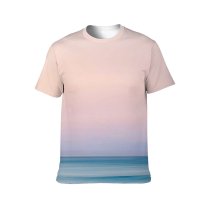 yanfind Adult Full Print T-shirts (men And Women) Amazing Aqua Azure Bay Breathtaking Calm Space Dawn Dusk Evening Gradient