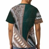 yanfind Adult Full Print T-shirts (men And Women) Aged America Arch Architecture Attract Brick Building Ceiling Classic Column Construction