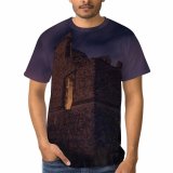 yanfind Adult Full Print T-shirts (men And Women) Abandoned Aged Amazing Ancient Architecture Astronomy Atmosphere Attract Breathtaking Calm Castle Cloudy