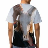 yanfind Adult Full Print T-shirts (men And Women) Anonymous Bone Bovine Cloth Countryside Face Dream Dress Expressive