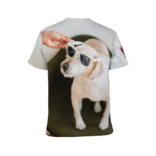 yanfind Adult Full Print T-shirts (men And Women) Anonymous Apartment Blogger Browsing Casual Cellphone Connection Crop Device Digital Dog