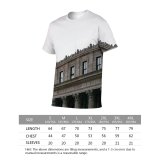 yanfind Adult Full Print T-shirts (men And Women) Aged America Architecture Building Center City Cityscape Classic Column Complex Construction Contemporary
