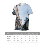 yanfind Adult Full Print T-shirts (men And Women) Aged America Architecture Area Asphalt Sky Building Cantilever City Cityscape