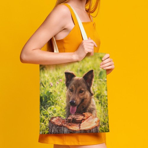 yanfind Great Martin Canvas Tote Bag Double Dog German Pet Portrait Friend Summer Friends Grass Plant white-style1 38×41cm