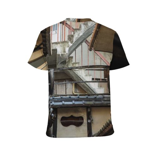 yanfind Adult Full Print T-shirts (men And Women) Aged Architecture Building City Complex Construction Daytime District Dry Dwell Exterior Facade