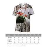 yanfind Adult Full Print T-shirts (men And Women) Aged Architecture Aroma Balcony Bloom Botany Building City Space Dwell Exterior