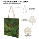 yanfind Great Martin Canvas Tote Bag Double Flower Plant Rose Insect Invertebrate Veins Acanthaceae Leaf Sprout Bud Geranium white-style1 38×41cm