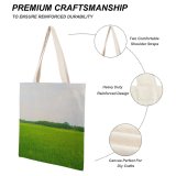 yanfind Great Martin Canvas Tote Bag Double Field Grassland Outdoors Countryside Paddy Plant Vegetation Rural white-style1 38×41cm
