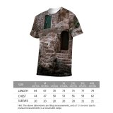 yanfind Adult Full Print T-shirts (men And Women) Adriatic Aged Architecture Bristly Castle Croatia Daytime Door Europe Exterior Facade Fortress