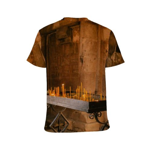 yanfind Adult Full Print T-shirts (men And Women) Altar Ancient Authentic Belief Believe Burn Candle Cathedral Catholic Church Devote