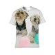 yanfind Adult Full Print T-shirts (men And Women) Adorable Ball Balloon Calm Carefree Chill Colorful Comfort Cozy Dog Floor