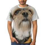 yanfind Adult Full Print T-shirts (men And Women) Adorable Button Charming Chordate Cloth Colorful Concept Contemplate Contemplative Contemporary Cute Dog