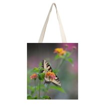 yanfind Great Martin Canvas Tote Bag Double Butterfly Insect Invertebrate Monarch Bee Honey Botanical Creative Commons white-style1 38×41cm