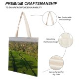 yanfind Great Martin Canvas Tote Bag Double Field Grassland Outdoors Countryside Paddy Landscape Agriculture Plant Vegetation Scenery Land South white-style1 38×41cm