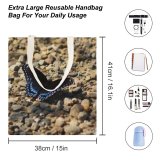 yanfind Great Martin Canvas Tote Bag Double Butterfly Insect Rock Invertebrate Rocks Wild Wildlife Natural Stone white-style1 38×41cm