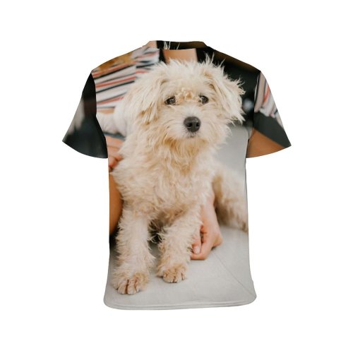 yanfind Adult Full Print T-shirts (men And Women) Anonymous Attention Attentive Blurred Canid Caress Creature Crop Curious Dog Doggie