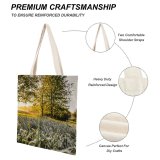 yanfind Great Martin Canvas Tote Bag Double Field Grassland Outdoors Countryside Farm Rural Meadow Building Plant Jar Potted Pottery white-style1 38×41cm
