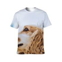 yanfind Adult Full Print T-shirts (men And Women) Alone Sky Blurred Calm Space Countryside Dog English Cocker Spaniel Fluff Freedom
