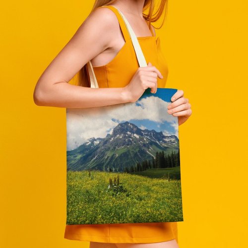 yanfind Great Martin Canvas Tote Bag Double Field Grassland Outdoors Lech Countryside Farm Rural Meadow Sterreich Range Balance white-style1 38×41cm