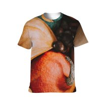 yanfind Adult Full Print T-shirts (men And Women) Agriculture Autumn Basket Citrus Colorful Cultivate Fall Farm Flora Foliage From