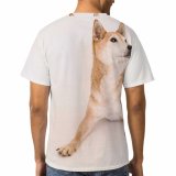 yanfind Adult Full Print T-shirts (men And Women) Adorable Calm Clever Creature Curious Cute Dog Fauna Fluff Friendly Funny