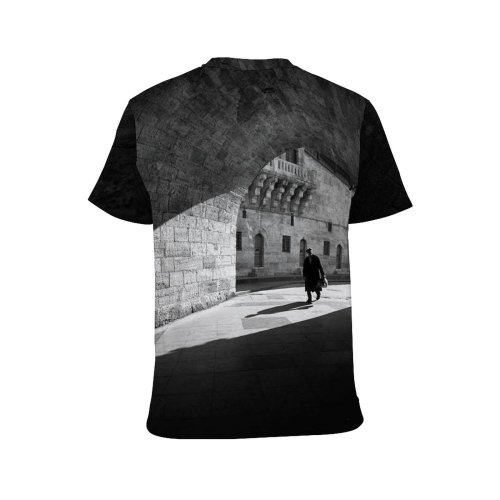 yanfind Adult Full Print T-shirts (men And Women) Adventure Aged Alley Ancient Anonymous Arch Architecture Attract Brick Building Bw Castle