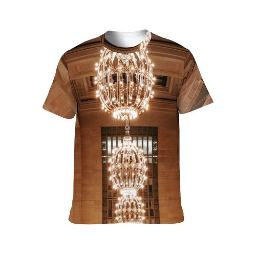 yanfind Adult Full Print T-shirts (men And Women) Aged America Architecture Attract Balcony Brick Wall Building Ceiling Chandelier Classic Column