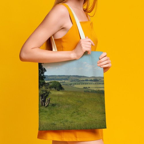 yanfind Great Martin Canvas Tote Bag Double Field Grassland Outdoors Countryside Farm Rural Pasture Meadow Whipsnade Wild Park Dunstable white-style1 38×41cm