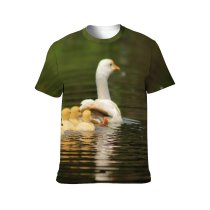 yanfind Adult Full Print T-shirts (men And Women) Adorable Avian Beak Bird Watching Blurred Calm Creature Cute Daylight Ecosystem Feather