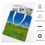 yanfind Great Martin Canvas Tote Bag Double Field Grassland Outdoors Grass Plant Countryside Happy Valley Usa Farm Meadow Rural white-style1 38×41cm